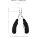 PSGS 1PC Toe Nail Clippers for Ingrown Toenail Podiatry Correction Nippers Cuticle Cutters Cut Pedicure Manicure Hand Foot Care Tools (Color : Black) - Buy Online on GoSupps.com