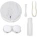 Contact Lenses Soaking Case Contact Lens Box Light in Weight Small Size Made of PVC for Makeups Make Up (White) - Buy Online on GoSupps.com