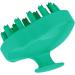 Foytoki Head Scalp Massage Brush Silicone Hair Cleaning Tool for At-Home Relaxation | 9.5x7cm Green International Shipping - Buy Online on GoSupps.com