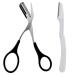 Eyebrow Trimmer Scissors Professional Eyebrow Trimmer Scissors Professional Precision Trimmer Eyebrow Trimmer Scissors with Mini Comb Eyebrow Scissors with 1 Eyebrow Razors