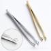 HEALLILY Nose Hair Tweezers Stainless Steel Round Tip Tweezer for Facial Nasal Eyebrow Hair Ingrown Hair - Buy Online on GoSupps.com