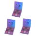 Mipcase Makeup Plattete 3pcs 9 Matte Eyeshadow Paillette Eyeshadow Metallic Eye Shadow Palettes Eyeshadow Palette Diamond 1 count (Pack of 1) Purplex3pcs