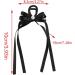 xbiez Cute Fairy Claw Clips Hairpin Y2K-Style Balletcore Headdress Bunches Accessories Bow Ribbon Cute Headdress Black - Buy Online on GoSupps.com
