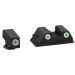 AmeriGlo Glock 43 and 43 3 Dot Tritium Set Front/Rear Classic Sight Green/White