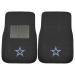FANMATS NFL Unisex-Adult 2-Piece Embroidered Team Logo Car Mat Set Dallas Cowboys One Size Black