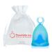 Mini Ring Menstrual Cup Small Extra Firm | Reusable Silicone Tampon & Pad Alternative with Loop Pull Stem for Easy Removal | Leak-Proof Period Protection with Peachcup