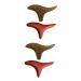 Minkissy acupressure massage device wooden massage device leg massage agent wooden tools facial spatula wooden body massage tab body massage device foot mass layer for foot care wooden rod 4 pieces