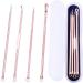 Blackhead Removal Tool Pimple Cleansing Tool Kit Stainless Steel Acne Pimple Extractor Acne Remover Tool Blackhead Remover with Box 4 Pcs Fashion processing - Buy Online on GoSupps.com