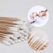 100 Pieces 6 Inch Wooden Sticks Cotton Swab Cleaning Cotton Sticks Wood Cotton Buds Makeup Cosmetic Applicator Sticks Cotton swab - Buy Online on GoSupps.com
