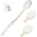 LFJ Lotion Applicator with Long Curved Handle for Back Legs Feet Self Application of Sunscreen  Sunless Self-Tanning  Skin Cream  Acne