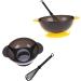 ABOOFAN Kit 2 Bols Teinture Capillaire Agitateur Ventouse Bol Jaune Et Agitateur Noir Taille Standard Accessoire Professionnel Coiffure Utilisation En Salon Ou Maison - Buy Online on GoSupps.com