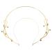 FRCOLOR Halo Crown Headband Golden Halo Crown Goddess Tiaras Headband Bridal Wedding Headpiece for Women Golden 2