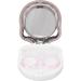 Huairdum Pink Travel Contact Lens Container - Portable Mirrored Design Durable Plastic for Easy Use - Buy Online on GoSupps.com