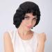 ALASKA BEAR 100% Silk Bonnet for Curly Hair Women Night Sleep Head Cap w/Elastic Black