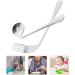 Curved Fork Spoon Set for Easy Self-Feeding | Stainless Steel Cutlery for Seniors & Disabled | 2 Pieces - Buy Online on GoSupps.com