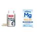 Jarrow Formulas MagMind Brain Health with Magtein (Magnesium L-Threonate) & SlowMag Muscle + Heart Magnesium Chloride with Calcium Supplement 30 Servings (Pack of 1) Capsules + Magnesium