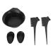 Qukaim Hair Coloring Kit Hair Dye Coloring Kit with Tinting Bowl Brush Ear Cover Hair Coloring Tools 180ml Mixing Bowl Black and White