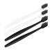 HEALIFTY 4Pcs Home Toothbrush Bamboo Charcoal Toothbrush with Head Box (Black and White)