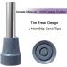 tibiu 3/4Inch Heavy Duty Non-Slip Rubber Cane Tips Crutch Tips Replacement Cane Foot Caps 6 PCS - Buy Online on GoSupps.com