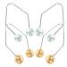 PACKOVE 2 Paires d Entra neurs de Fossettes Faciales pour Femmes Appareil Portable pour Joues en Silicone Confortable Couleurs Bleu Ciel et Dor Clair Exercice Facial pour Tonification