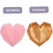 KOMBIUDA Heart Shaped Box Bridesmaid Wedding Favor Boxes Party Holder With Cover Miss 18X18X12CM Pink - Buy Online on GoSupps.com