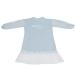 Shanrya girls' dress safe skin -friendly everyday clothing letter printing exquisites nice children's dress for parties for home trips for school activities (light blue 130cm)