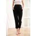 ZUMIY Maternity Lounge Pants - Over the Belly Pregnancy Trousers - Stretchy Activewear with Pockets - Black - Buy Online on GoSupps.com