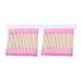 Jihuoo 200 pieces H lze handle cotton dworing ear cleaning cotton swabs double head cotton tubper make -up cotton swabs cotton carpen cotton buds pink