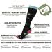 ZLYJ Compression Socks for Men & Women - 3 Pairs Knee High Sports Socks for Travel & Ankle Support - Buy Online on GoSupps.com