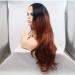 SHIYID Natural Black to Brown Red Wave Lace Front Wigs | Long Heat Resistant Synthetic Hair Wigs for Stunning Styles - Buy Online on GoSupps.com