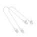 OhR954 Stabilizer Rope Plastic Adjustable 2 Elastic 4 Stabilizer Clips Fixed Clip for Home