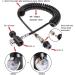 Chatthen Paintball Remote Line Coil Kit with 3000 PSI Gauge | Heavy Duty High Pressure Air Hose with Slide Check | For Compressed Air Use - Buy Online on GoSupps.com