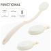 LFJ Lotion Applicator with Long Curved Handle for Back, Legs, and Feet - Ideal for Sunscreen, Self-Tanning, Skin Cream, and Acne Treatment - Buy Online on GoSupps.com