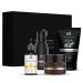 The Man Company Face in Point Facial Kit with Vitamin C Serum Charcoal Face Wash & Face Scrub daily Moisturizing Cream | Soft & Supple Skin | Gift Set for Him