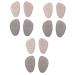 6 Pairs Half Size Pad Absorbing Shoe Insoles Anti-wear Insoles High-Heel Insoles Front Palm Pad High Heel Pads Comfortable Shoe Insoles Half Insoles Half Sole Mat Invisible Insoles