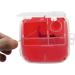 EXCEART Biohazard Sharps Disposal Container - Small Portable Needle and Syringe Disposal for Travel and Home Use (Red) - Buy Online on GoSupps.com