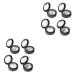 FOYTOKI 8 Pcs Eye Shadow Box Eyeshadow Pallets Makeup Palette Eyeshadow Eye Shadow Pallets Black Plastic