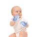 pinklilycare 1 Pair Satin Eczema Mittens for Babies Eczema Gloves Anti Scratch Eczema Relief Mittens Adjustable