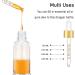 2 oz Clear Glass Dropper Bottles 4-Pack with Golden Lid for Oils - Includes Labels and Funnel - 60 ml Tincture Bottle with Measured Dropper - Buy Online on GoSupps.com