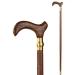 Wooden Crutch Wenge Wooden Walking Stick is Used for Outdoor Walks of The Elderly Beautiful Scenery Bathing in Sunlight