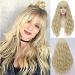 FVCENT 27 Long Curly Synthetic Wig with Bangs for Women & Girls - Charming Blonde Hairstyle - International Shipping Available - Buy Online on GoSupps.com