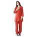 KSUA Women Zen Meditation Uniform Cotton Linen Tai Chi Clothes Kung Fu Clothing US M/ Tag L Red