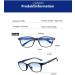 Eyglajdd Reading Glasses for Men & Women - 4 Pack Matt Finish TR90 Lightweight Blue Light Filter - Black 1.5x - Buy Online on GoSupps.com