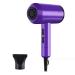 Hair Dryer Hairdryer Hairdryers for Women Cordless Travel Blow Dryer Hair Dryers Lightweight Household Small Power Negative Ions Hot and Cold Air (15.5X21X8cm Purple) 15.5X21X8cm Purple