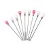 FOMIYES Color Plastic Stirring Rod Nail Kits Nails Kit Nail Polish Kit Stirring Rod for Jewelry Making Ear Wax Pick Nail Scraper Resin Mold Stirring Spoon UV Gel Mixing Rod Metal re-usable