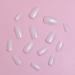 Justotry 24-Piece Milky Almond Press-On Nails - Glossy Oval Artificial Nails for Nail Art & French Manicure - Perfect for Women - Buy Online on GoSupps.com