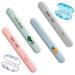 Nuyoah etui toothbrush toothbrush box 4pcs toothbrush cover dustproof Lightweight Portable HouseHold travel toothbrush outdoor camping toothbrush cover (4 colors)