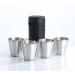 Stillwen Stainless Steel Schnapps Cups - 4 Pack 304 Metal Schnapps Glasses with Stackable Design & Leather Bag for Camping Hiking & Picnics (70ml) - Buy Online on GoSupps.com