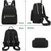 Water-Resistant Mini Backpack for Women and Girls - Small Purse Shoulder Bag for School, Travel - Black - Buy Online on GoSupps.com