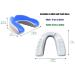 COOLLO SPORTS Boil and Bite Mouth Guard for Football, Hockey, Rugby - Trans. & White Adult (Ages 11+) | Custom Fit Sport Mouthpiece with Free Case - Buy Online on GoSupps.com
